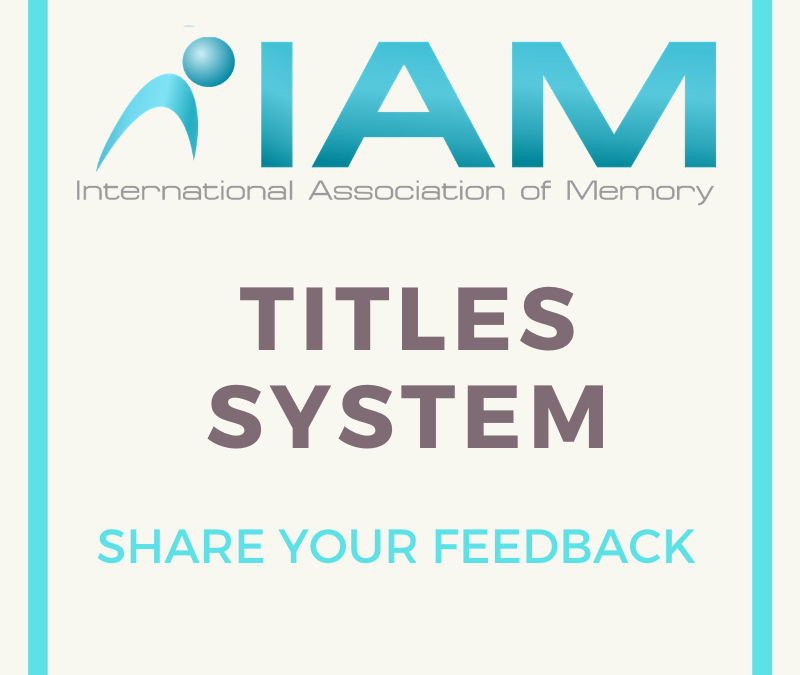 New IAM Titles Proposal – Send us your feedback